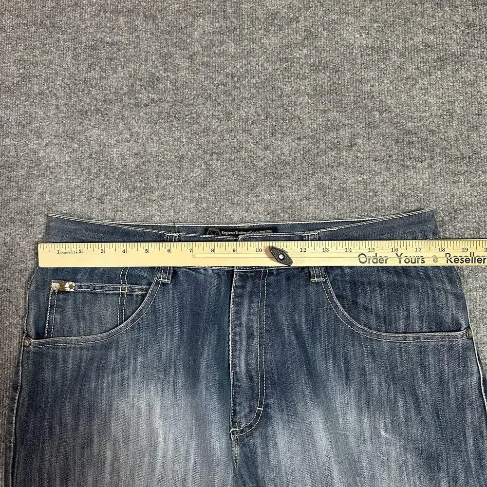 Southpole Wide Leg Jeans Mens 38 Blue Baggy Skate Relaxed Fit Denim Y2K VTG